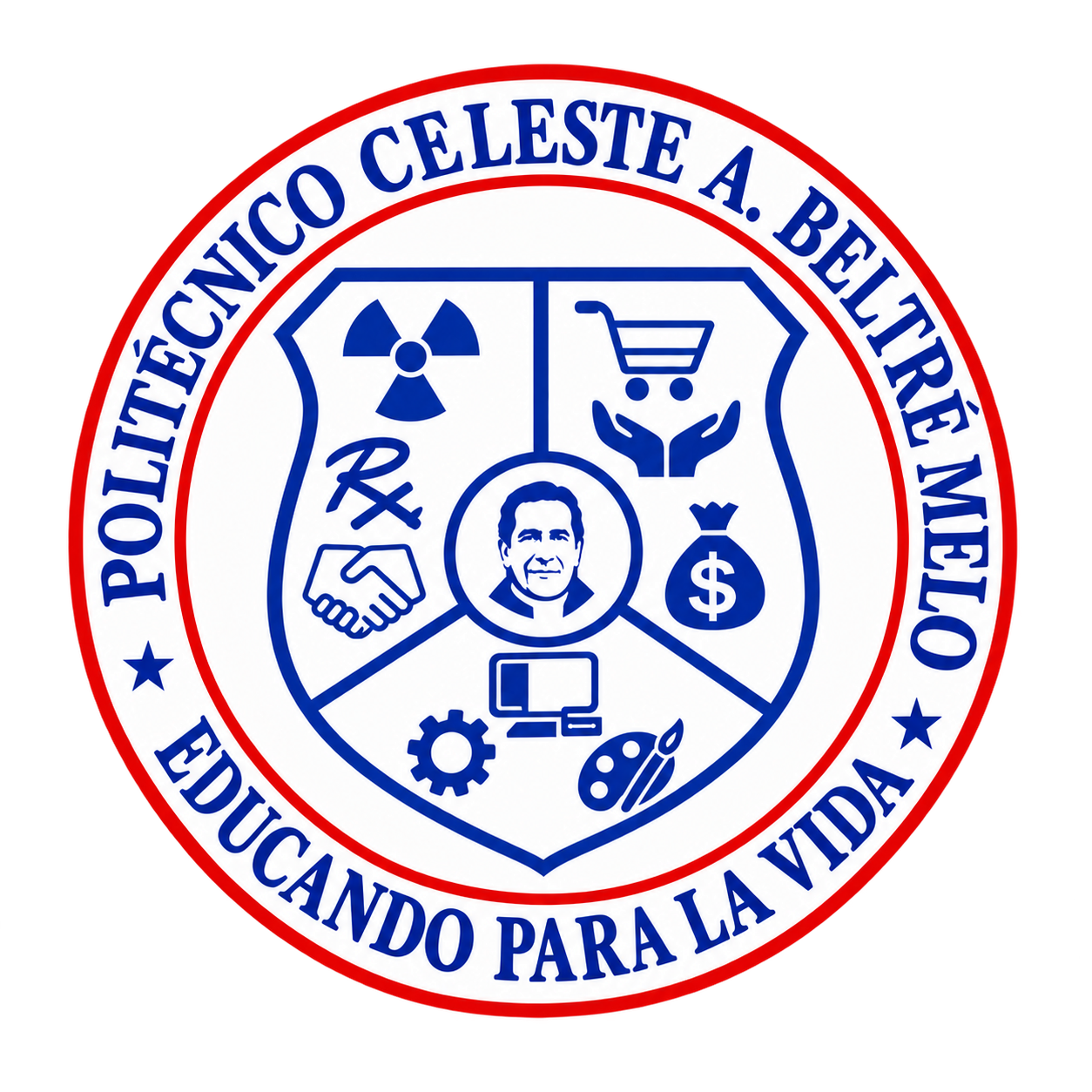 Logo Politécnico Celeste Argentina Beltré Melo